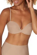 Biustonosze - Triumph Stepy Soft 01 WDP beżowy biustonosz bardotka - miniaturka - grafika 1