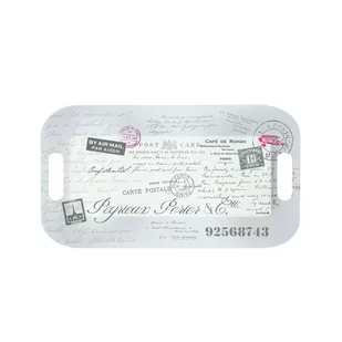 Taca z uchwytami Nuova R2S Nostalgie pocztówka z Paryża kod: 404 WRIT - Tace i patery - miniaturka - grafika 1