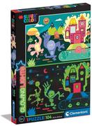 Puzzle - Puzzle 104 Super Color Glowing Monsters - miniaturka - grafika 1