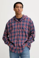 Koszule męskie - Diesel koszula bawełniana S-DEWNY-HOOD-AJFI męska kolor granatowy relaxed A19446.0AJFI - miniaturka - grafika 1