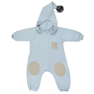 Kombinezony dla dzieci - Hi Little One kombinezon całoroczny z kapturem TOG 2,0 OverSize BOHO Blue roz S Pom Pom - miniaturka - grafika 1