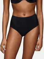 Majtki damskie - Triumph Figi klasyczne z wysokim stanem Make Up Illusion 10224802 Czarny - miniaturka - grafika 1