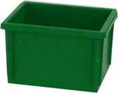 Pojemniki przemysłowe - Artech Pojemnik magazynowy, wym. 40 x 30, kolor, atest na kontakt z żywnością zielony - miniaturka - grafika 1