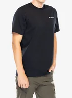 Koszulki i topy damskie - Koszulka bawełniana Columbia Explorers Canyon Back S/S Tee - black/epicamp graphic - miniaturka - grafika 1