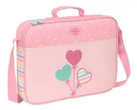 Torebki damskie - Blackfit8 - Portfel dla szkół, tkanina do recyklingu, torba na ramię, wygodna i wszechstronna, jakość i wytrzymałość, 38x6x28 cm, Różowy, Różowy, Estándar, zwykły - miniaturka - grafika 1