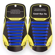 Akcesoria obuwnicze - Elastyczne sznurowadła dziecko Granatowy - miniaturka - grafika 1