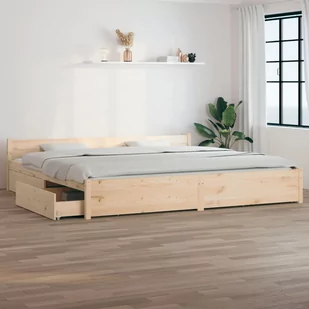 Lumarko Rama łóżka z szufladami, 180x200 cm, Super King - Łóżka - miniaturka - grafika 1
