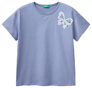 Koszulki dla dziewczynek - United Colors of Benetton Koszulka dziewczęca z krótkim rękawem, Carta Da Zucchero 27k, S - grafika 1