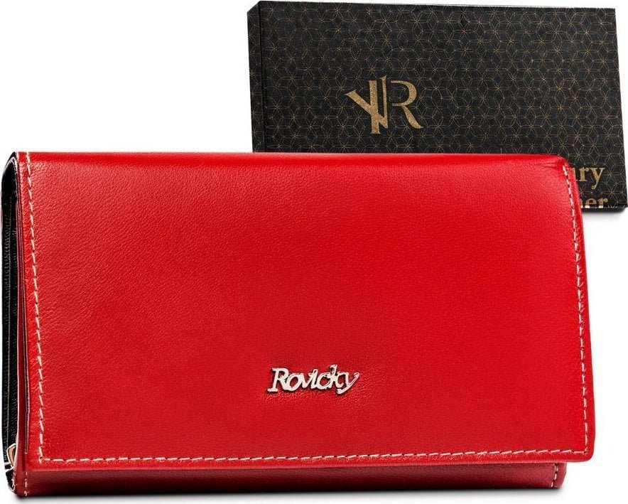 Rovicky Portfel skórzany Rovicky czerwony R-RD-21-GCL Red-