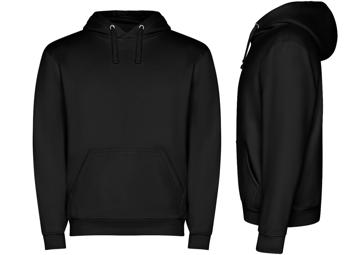 Bluza Dresowa z Kapturem Kangurka JAKOŚĆ ROLY Capucha SU1087 CZARNA 3XL