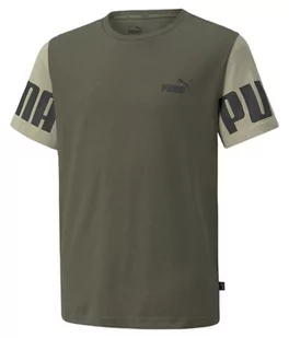 T-shirt Koszulka dziecięca Puma Power Khaki r.128 - Koszulki i topy damskie - miniaturka - grafika 1
