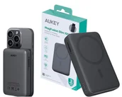 Powerbanki - Aukey PB-MS04 Gray Qi2 PowerBank 10000mAh 20W MagSafe PD - miniaturka - grafika 1