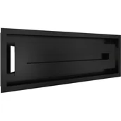Akcesoria kominkowe - Kratka wentylacyjna kominkowa WIND 17x49 czarna - miniaturka - grafika 1