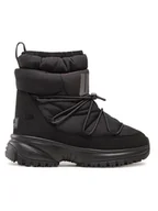 Botki damskie - UGG Skórzane botki zimowe "Yose Puffer" w kolorze czarnym - miniaturka - grafika 1