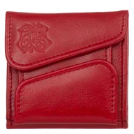 Portfele - Mały Portfel Skórzany Kaletnik Plon Czerwony - miniaturka - grafika 1