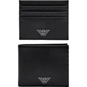 Etui na dokumenty i karty - Emporio Armani Skórzany portfel + etui na karty - miniaturka - grafika 1