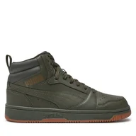 Sneakersy męskie - Sneakersy Puma Rebound v6 392326 30 Zielony - miniaturka - grafika 1