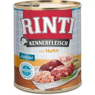 Mokra karma dla psów - Rinti Rinti Kennerfleisch Junior Huhn karma mokra dla psa - kurczak 800g - miniaturka - grafika 1