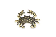 Figurki dekoracyjne - Figurka Znak Zodiaku Rak W Kolorze Złotym - miniaturka - grafika 1
