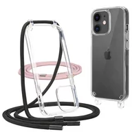 Etui i futerały do telefonów - Etui Flexair Chain do iPhone 11 Black & Pink - miniaturka - grafika 1