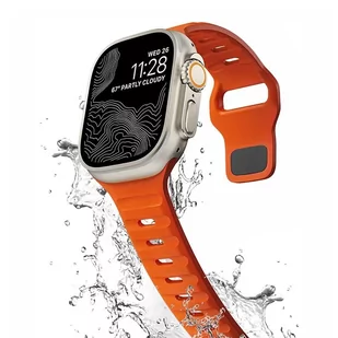 Pasek Icon Line do Apple Watch 4 / 5 / 6 / 7 / 8 / SE / Ultra (42 / 44 / 45 / 49 mm) Orange - Akcesoria do smartwatchy - miniaturka - grafika 3