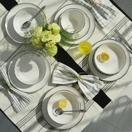 Serwisy obiadowe - Serwis obiadowy Komplet talerzy na 12 osób VANILLA - miniaturka - grafika 1