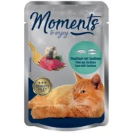 Mokra karma dla kotów - MOMENTS Adult Tuńczyk z sardynkami 24x70 g - miniaturka - grafika 1