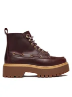 Botki damskie - Timberland Trzewiki Stone Street Mid TB0A27YZEIW1 Bordowy - miniaturka - grafika 1