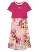 Sukienki i spódniczki dla dziewczynek - Guess Sukienka codzienna J6GK15 K6YW4 Różowy ciemny Regular Fit - miniaturka - grafika 1