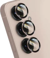 Szkła hartowane na telefon - Szkło hartowane Forcell Premium do aparatu - do Samsung Galaxy S25 Różowe Złoto - miniaturka - grafika 1