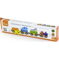 Pociągi dla dzieci - VIGA VIGA 50822 Kolejka drewniana: Pociąg  ZOO VG-50822 - miniaturka - grafika 1