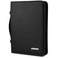 Teczki i aktówki - Czarny Beltimore luksusowy męski biwuar aktówka teczka organizer dla handlowca I57 czarny - miniaturka - grafika 1