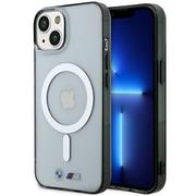 Etui i futerały do telefonów - Etui BMW Silver Ring MagSafe do Apple iPhone 14 Plus Przezroczysty - miniaturka - grafika 1