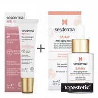 Zestawy kosmetyków damskich - Sesderma Reti Age Eye Contour Gel + Samay Anti Aging Serum ZESTAW Żel kontur oczu 15 ml + Serum przeciwstarzeniowe 30 ml - miniaturka - grafika 1