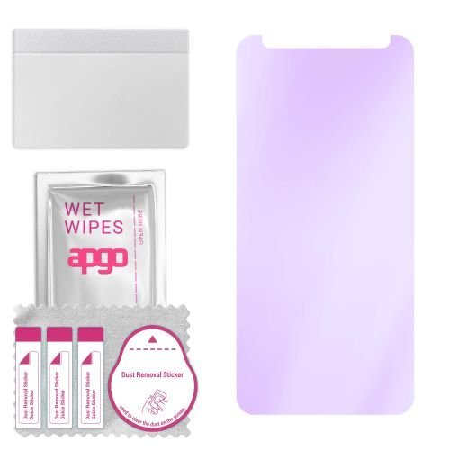 szkło ochronne na ekran Hybrydowe 9H z filtrem ANTI-BLUE zamiennik hartowanego do Doogee S41T - apgo hybrid ANTI-BLUE Flexible Hybrid Glass nie...