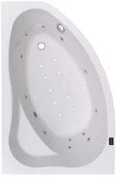 Wanna z hydromasażem asymetryczna narożna SC04-WAL/P 150 100 cm - Lewa - Wanny z hydromasażem - miniaturka - grafika 1