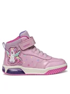 Buty dla dziewczynek - Geox Sneakersy J Inek J56ASA 0BCKC C8206 M Różowy - miniaturka - grafika 1