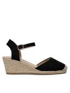 Espadryle damskie - Jenny Fairy Espadryle WYL2610-2 Czarny - miniaturka - grafika 1