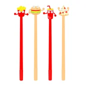 Długopisy - Długopis żelowy STRIGO Food Frytki, Cola niebieski - miniaturka - grafika 1