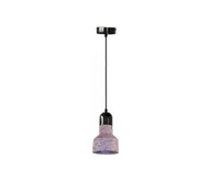 Lampy sufitowe - Żyrandol na lince TERRAZZO 1xE27/60W/230V śr. 12 cm czerwony - miniaturka - grafika 1