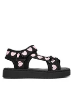 Buty dla dziewczynek - Nelli Blu Sandały CM403-007 Czarny - miniaturka - grafika 1