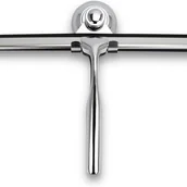 Myjki do okien - Skrobak do szklanych drzwi prysznicowych z uchwytem, ostrze silikonowe, 25 cm, srebrny - miniaturka - grafika 1