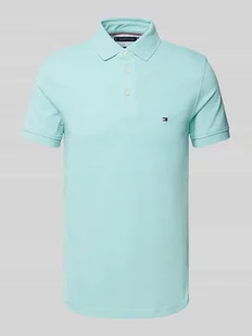 Koszulka polo o kroju slim fit z wyhaftowanym logo model ‘1985’ - Koszulki męskie - miniaturka - grafika 1