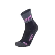 Skarpetki kolarskie - Skarpety UYN Light Lady Socks Black Grey Rose Violet - miniaturka - grafika 1