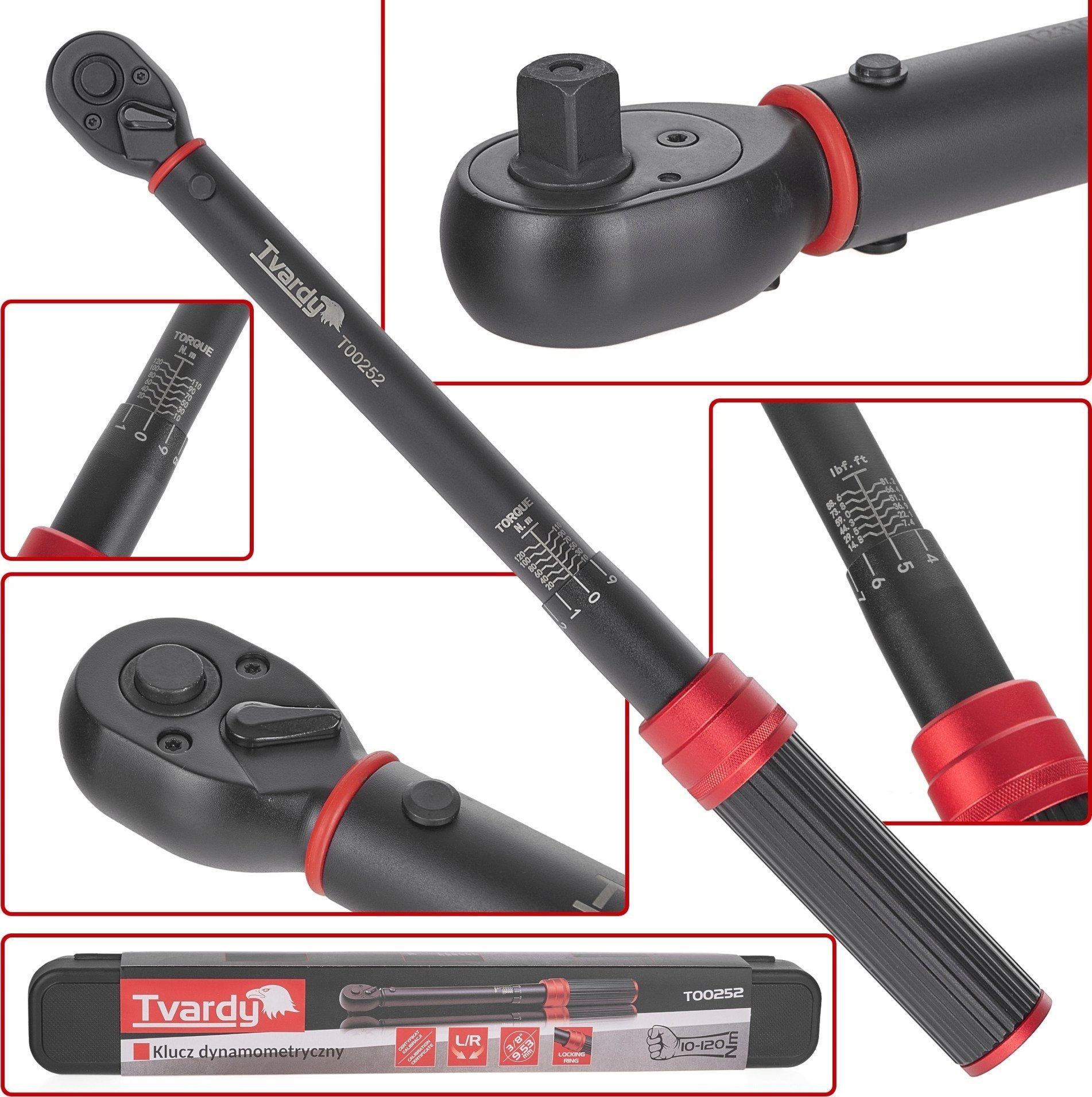 Tvardy Klucz dynamometryczny 3/8