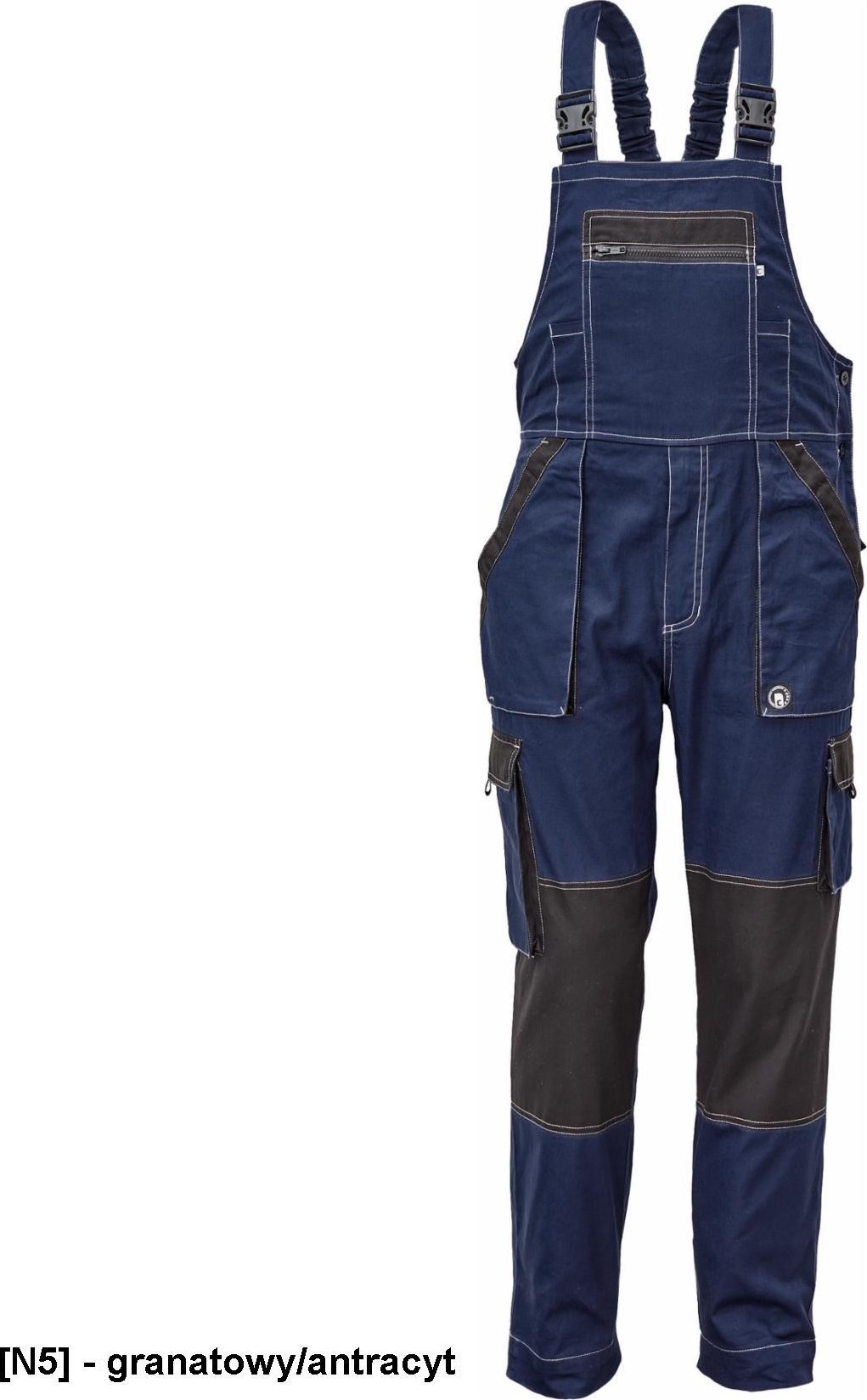 CERVA MAX SUMMER - ogrodniczki - granatowy/antracyt 46