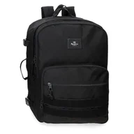 Torby na laptopy - Pepe Jeans Aris Evergreen Plecak kabinowy na laptopa 15,6" czarny 31x44x20 cm Poliester by Joumma Bags - miniaturka - grafika 1