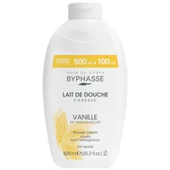 Kosmetyki do kąpieli - Byphasse Caresse, krem pod prysznic, wanilia, 600 ml - miniaturka - grafika 1