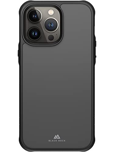 Black Rock - Wytrzymałe etui pasuje do Apple iPhone 14 Pro Max, etui na telefon komórkowy, ochrona aparatu, odporne na uderzenia, zarysowania, twarda obudowa, matowe (czarne)