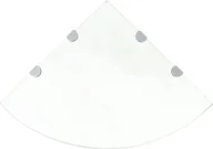 Półki łazienkowe - Elior Szklana półka narożna - Gaja 4X - miniaturka - grafika 1